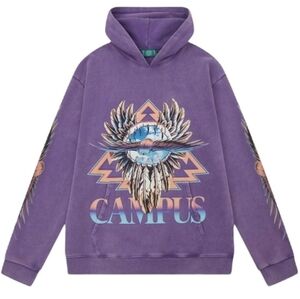 NWT Campus Goods World Tour Hoodie Vintage Purple